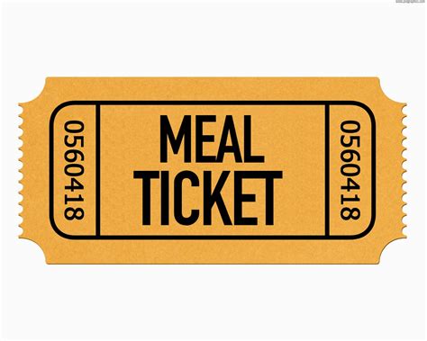 Lunch Tickets Printable